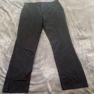 J. Crew Black Chinos with Straight Leg Design and Relaxed Fit